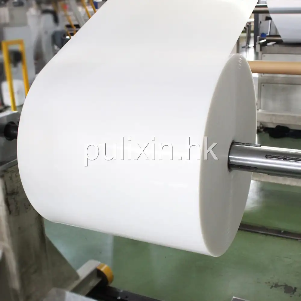 Imagem de produção de rolo de chapa plástica PP para termoformagem
